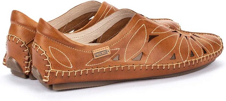 PIKOLINOS Jerez 578-7399 Women's Slip-On Moccasins - Premium Calfskin Leather - Removable Cushioned Insole, Elastic Fit, Lightweight Everyday Comfort and Support