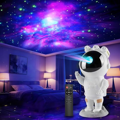SZPACMATE Astronaut Projektor,LED Sternenhimmel Projektor für Kinder mit...
