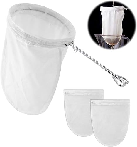 Bolsas de malla ultra fina, colador de malla fina reutilizable con asa, colador de yogur, paños de queso, adecuado para filtrar té, yogur, jugo, disponible en Yaxa Colombia
