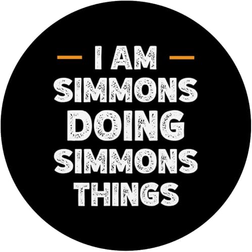 Miniatura 3 de I am Simmons doing Simmons things custom funny name PopSockets Swappable PopGrip