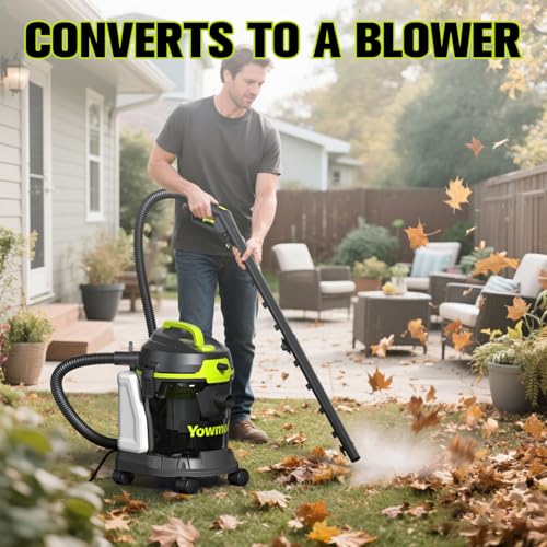 Image of Extractor Vacuum Car Detailing, 4 Gallon Car shampooer Interior Cleaner, 5.5 Peak HP Wet Dry Upholstery Shampoo Vacuum Cleaner, 3 in 1 Carpet Extractor for Home /Shop (YDWM4-S)