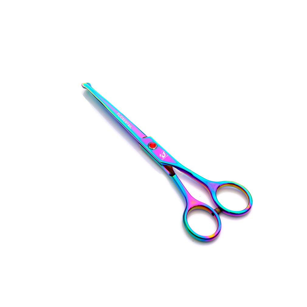 4,5-6,5 Pollici Pet Grooming Forbici Kit, di Taglio Professionale in Acciaio Inox Pet Grooming Capelli + Curvo + Assottigliamento Forbici, per Salon, Barber