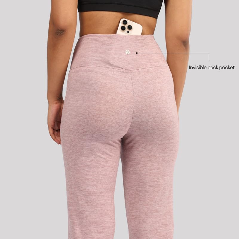 Image of BlissClub AirMelt Flare Pants - Lite | Flared Silhouette | Back Pocket| Weightless Fabric | High Rise Waistband, Regular (for Women Upto 5'4)