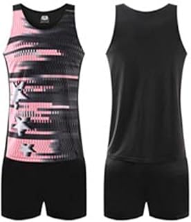 [Gaoao] 上下セット ランニングシャツ ランニングパンツ ユニフォーム ドライ メッシュ メンズ レディース ノースリーブ 袖なし 吸汗速乾 陸上競技 部活 練習