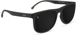 KAEN Polarized Stylist Sunglasses For Men & Women by Eyewearlabs | Full Rim Square Black Sunglasses | 100% UV Protection |... Price In India