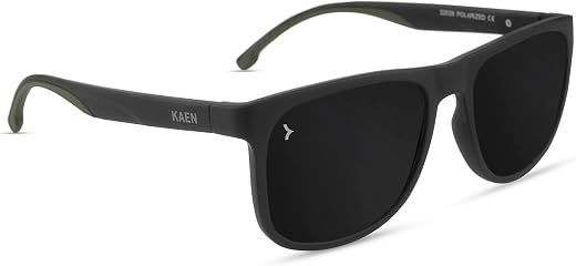KAEN Polarized Stylist Sunglasses For Men &amp; Women by Eyewearlabs | Full Rim Square Black Sunglasses | 100% UV Protection |...