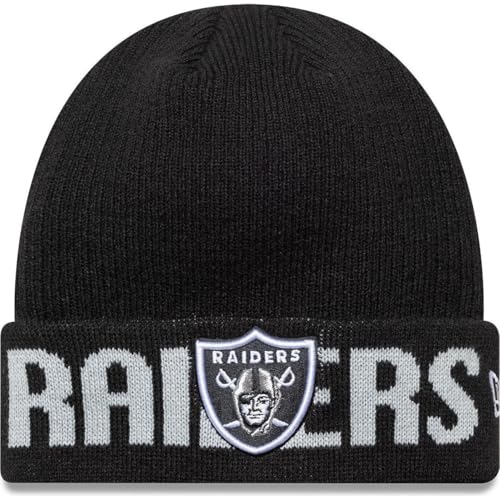 Bonnet Las Vegas Raiders New Era NFL Cuff Beanie noir