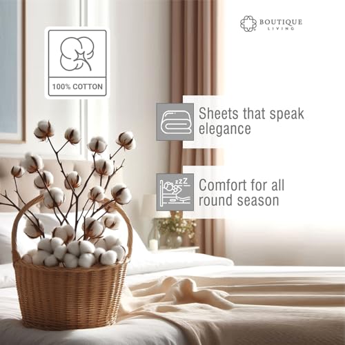 Image of BOUTIQUE LIVING Luxe Loom 100% Cotton 600 TC Mouse Grey (Dark Grey) Dyed King Bedsheet Set