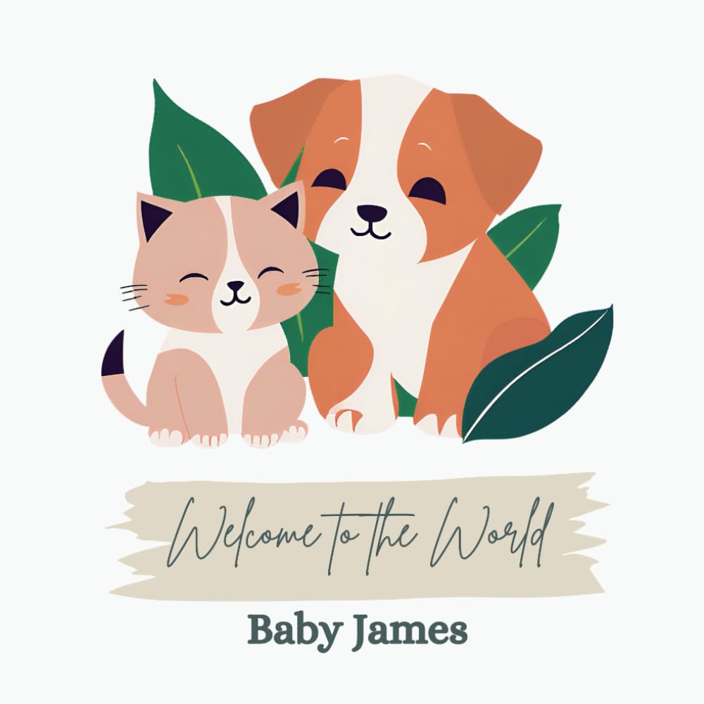 Welcome to the World, Baby James (A personalized baby book for James, the perfect gift for the new baby in your life)