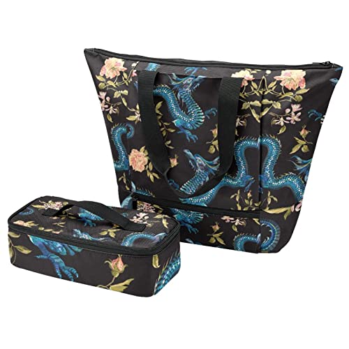 Sac fourre-tout boîte à déjeuner papillons sacs isolants voyage école