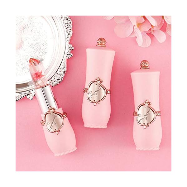 Temperature-Color-Changing-Lip-Balm-6Pcs-Set-Crystal-Flower-Moisturizin-Lipstick-Long-Lasting-Hydrating-Waterproof-Smooth-Lipgloss Matte Liquid Lipstick Set (Changing Color)