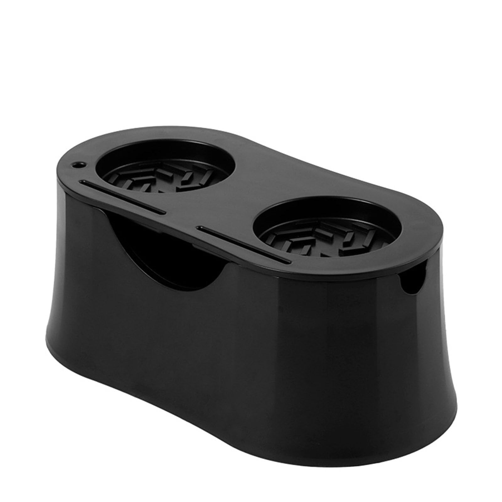 Espresso Tamping Station, 2 in 1 Espresso Knock Box ABS Detachable Coffee Portafilter Holder Coffee Tamper Mat Detachable Tamping Station (Black)