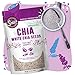 Suncore Foods Organic White Chia Seeds, Gluten-Free, Non-GMO, 15oz (1 Pack)