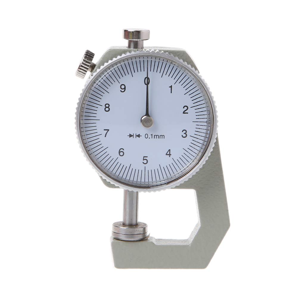 Dial Thickness Gauge 10 20 mm Pelle spessore carta metro tester precisione 0,1 mm