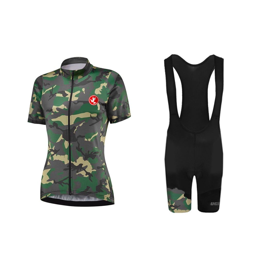 UGLY FROG Maglietta da Bicicletta Donna Maglietta da Bicicletta a Braccio Lungo Slim Thermo Magliette Corsa Abbigliamento Set Mountainbike Sportbekleidung mit 20D Gel