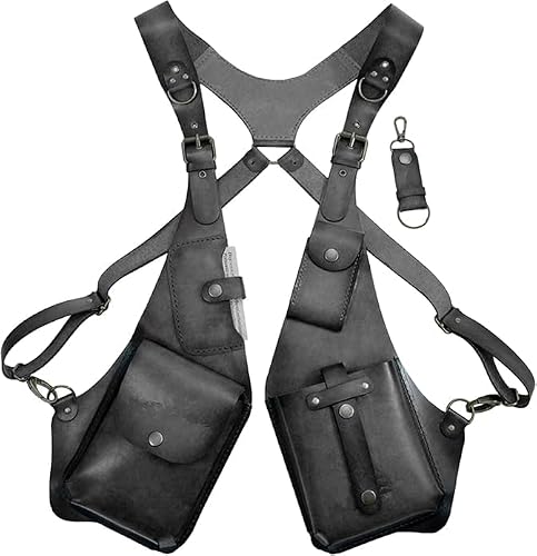 Hochwertiger Kunstleder-Unterarmtasche für Damen und Herren, Unisex Schultertasche mit Anti-Diebstahl Design, Verstellbarer Schultergurt
