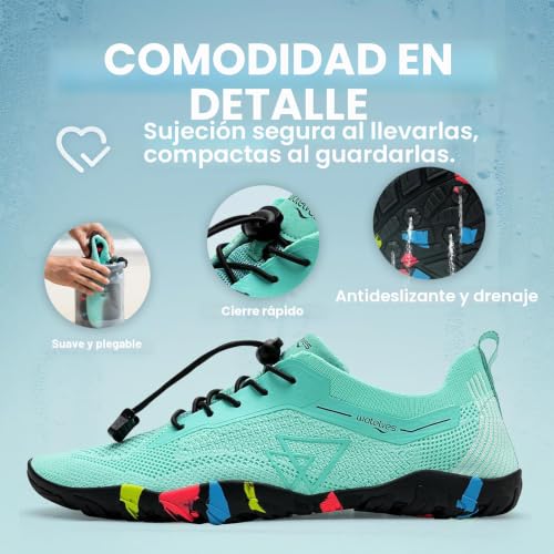 Zapatos de agua cómodos que evitan resbalones y protegen tus pies en la playa 3
