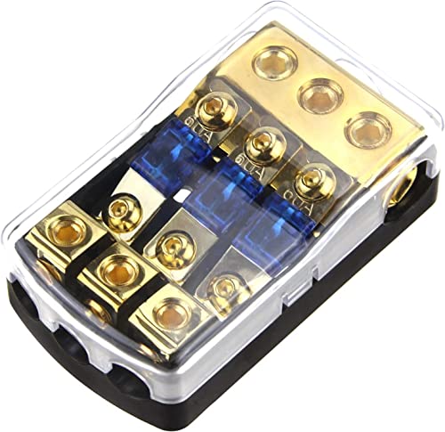 Portafusibles mini ANL contra cortocircuitos en sistemas de audio de coche de 3 vías