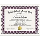 Custom Homeschool Diploma Personalized High School Diploma Education Certificate of Degree with Holder Perfect for Commemorations or Educational Gifts (Type-1)