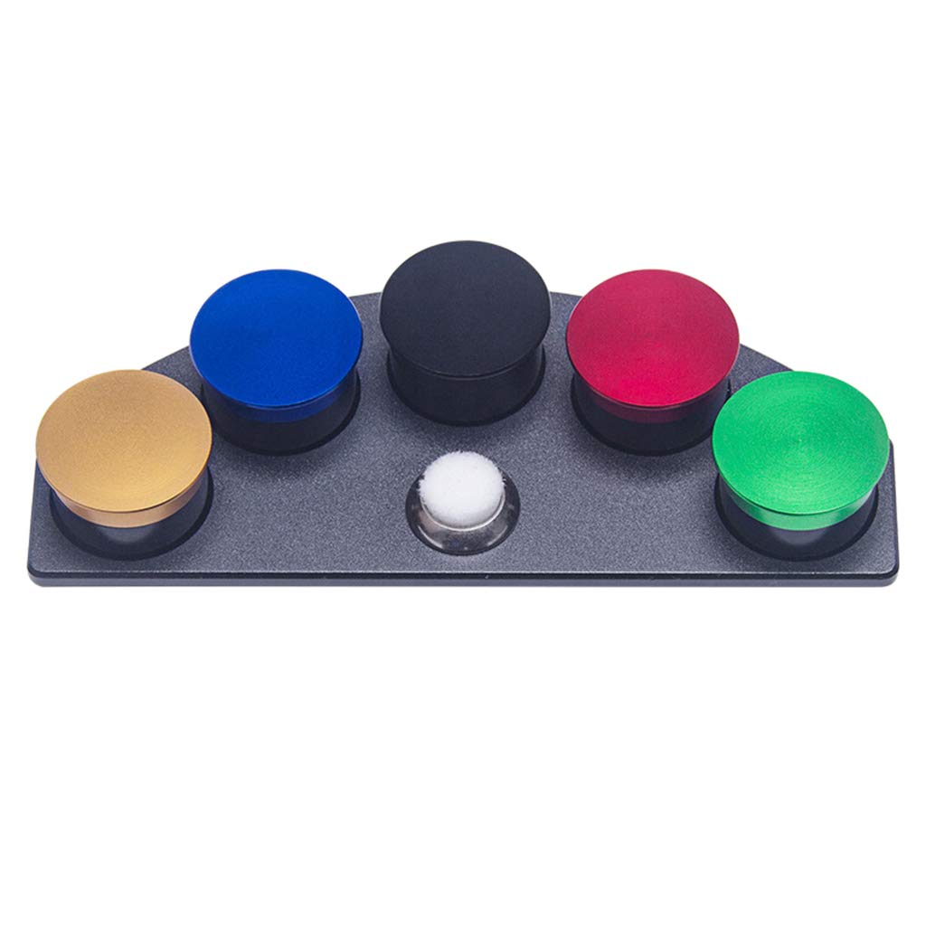 Bonarty Wristwatch Oil Holder Jar Pots Oil Cup W/Lid Watch Repair Tools - 5 Cups