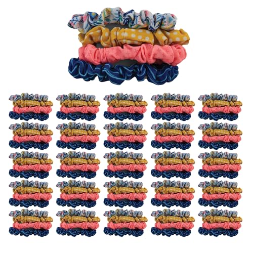 Stephen Joseph, Kids Slim Scrunchie Set of 80, Colorful Soft