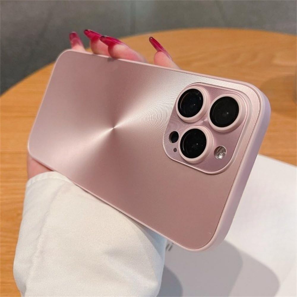 Coque iPhone 16 Pro Max mate dégradé rose Aurora rigide souple antichoc