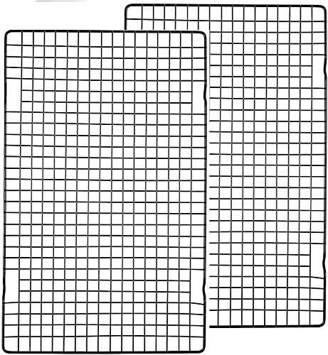 2 Pack Heavy-Duty Cooking Rack, 10x16" Cooling Rack/Baking Rack - Oven & Grill Safe Thick Wire Cooling & Baking Rack for Roasting, Cooking, Grilling, Drying