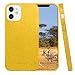 Produktbild Inbeage Biologisch abbaubar Handyhülle für iPhone 12 Mini,Umweltfreundlich Hülle,Umweltfreundlich,Natürliche Textur,Gesprenkelt,5.4 Inches (Cyber Gelb)