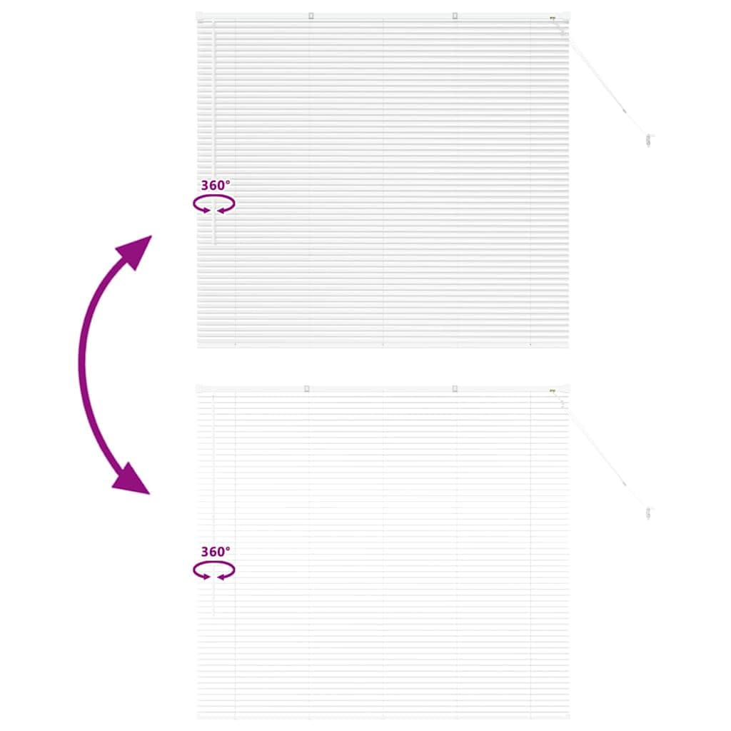vidaXL Persianas venecianas Manual 130 x 150 cm Aluminio, Persianas Modernas para Interiores, de Aluminio Ajustables, Elegantes tratamientos para Ventanas en casa y Oficina