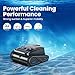 Cordless Robotic Pool Cleaner, Pool Robot for Inground Pools with Upgraded 4 Motors, 300min Battery Life, Wall & Waterline Cleaning, Intelligent Route Planning, Pool Vacuum for Pools up to 2000 Sq.ft