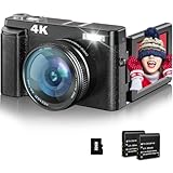 4K Digitalkamera 32G Karte 48MP Fotokamera Fotoapparat mit Autofokus 3