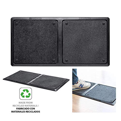 TIENDA EURASIA® ALFOMBRA - FELPUDO Desinfectante para la Entrada. Medida: 40 x 80 cm. Incluye 1 Base de goma Antideslizante, 1 Esponja de Desinfección, 1 Moqueta de Secado.