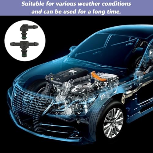 YIIWONI 4 Stück Rücklaufnippeln Für Common Rail Injektoren, Einspritzdüse Rücklaufnippel Injektor, Diesel-Rücklaufnippel, Rücklaufanschluss Rücklauf Anschluss mit Dichtring, 2/3 Ways