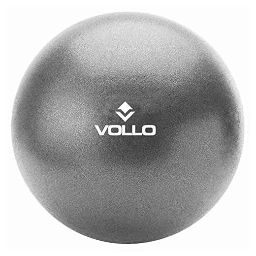 Overball - Mini Bola de Exercícios 25 cm Cinza Vollo Sports
