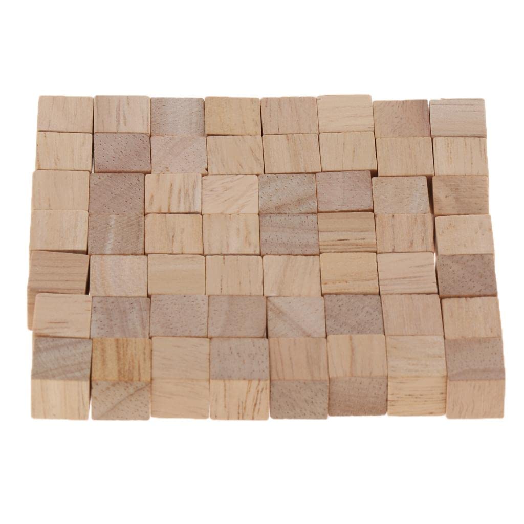 10x 100x Quadratische Holzbausteine ​​– Lernspielzeug für Kinder, Mathematik Puzzle, Bastelset