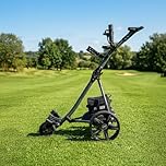 ProRider Electric Golf Trolley With 9 Speed Settings & Auto Distance Function | Powerful 200W Motor | Extra Grip Wheels | Easy To Assemble Complete with £100 Worth Of Accessories 18 AND 36 Hole Models