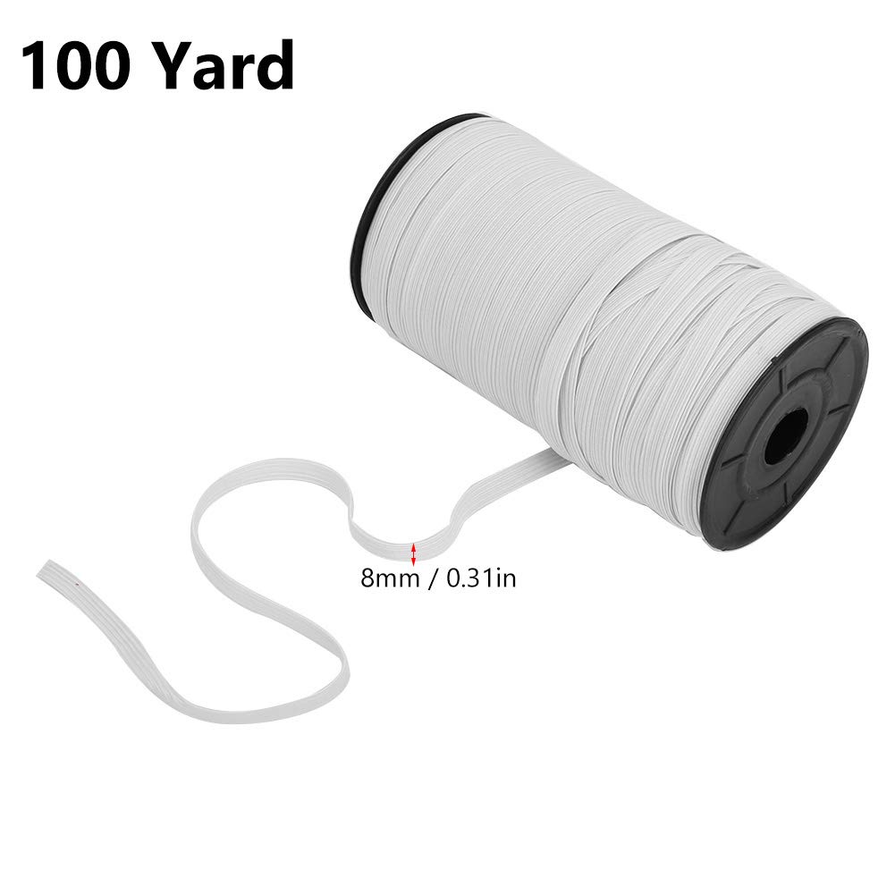 Bobina Da 100 Iarde - Elastico Intrecciato Nero - Foto 9