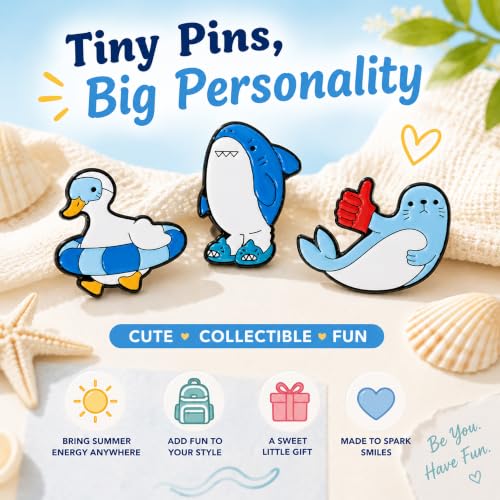 Image of 5Pcs Cute Coffee Cat Sloth Enamel Pin Set Cartoon Animal Coffee Cup Brooch Badges, Funny Lapel Pins for Backpacks, Jackets, Bags, Coffee Lover Gift
