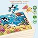Wooden Puzzles for Kids Ages 4-6, 24 Piece Animals Puzzles for Toddlers,Jigsaw Puzzles for Kids Ages 3-5, Preschool Educational Puzzles Board Toys Gifts for Boys and Girls 3 4 5 6 Years Old