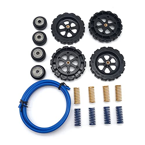 Lysee 3D Printer Parts & Accessories - 625ZZ Wheel Roller Bearing Kit with Nut + 1025 Springs + 24mm Tube Kit for 3D Printer VH99 - (Color: Black)