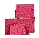 i-UniK 2016 version Nextbook Ares 10A Compatible Model #NX16A10132S Tablet Case Cover [Bonus Stylus Pen] (Cute Pink)