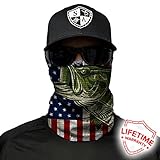 Salt Armour Face Mask Shield Protective Balaclava Bandana MicroFiber Tube Neck Warmer. - USA Bass