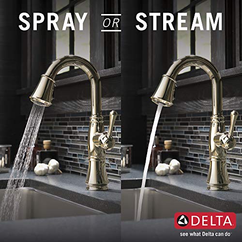 Delta Faucet Cassidy Bar Faucet with Pull Down Sprayer, Single Hole, Polished Nickel by DELTA - Image 4