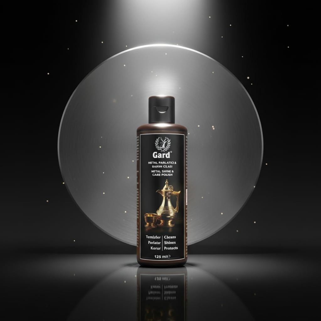 GARD Metal Polish and Cleaner, 8.11 Fl Oz Liquid, Non-toxic Tarnish Removal for Silver, Aluminum, Chrome, Brass, Stainless Steel