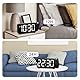 OQIMAX Wecker mit Projektion, 7,4 LED Wecker Digital 180° Projektor mit 3 Stufige Helligkeit & Einstellbare Brennweite, 5 Helligkeit & 3 Lautstärke Alarm Projektionswecker mit 12/24 Std, DST, Snooze