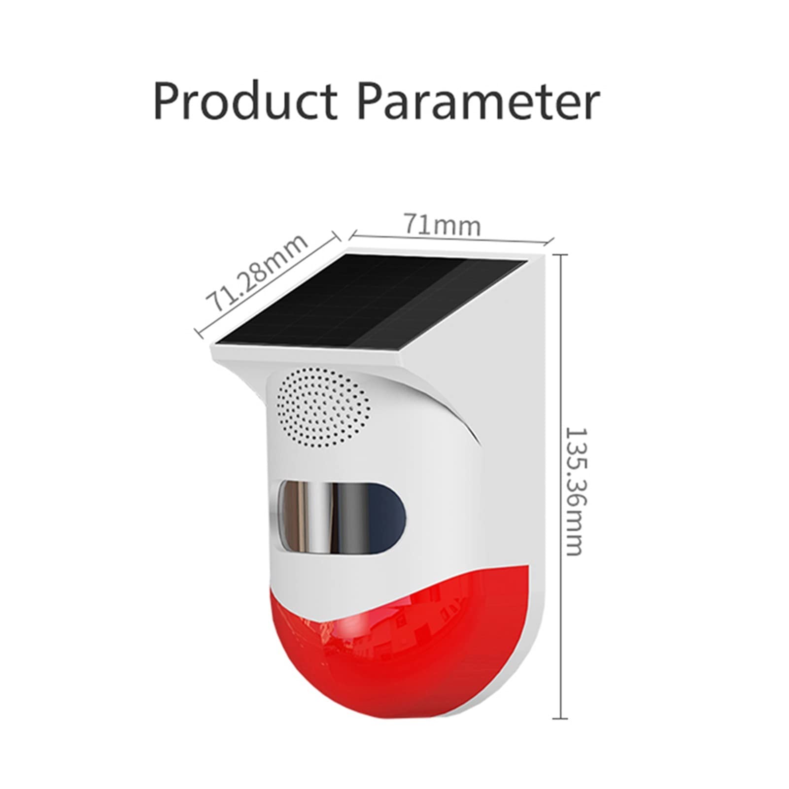 Kit Alarma Casa, Sistema de alarma Tuya Smart Wifi Sirena solar al aire libre Pir Impermeable App Sistema de alarma antirrobo de sirena sirena inalámbrica