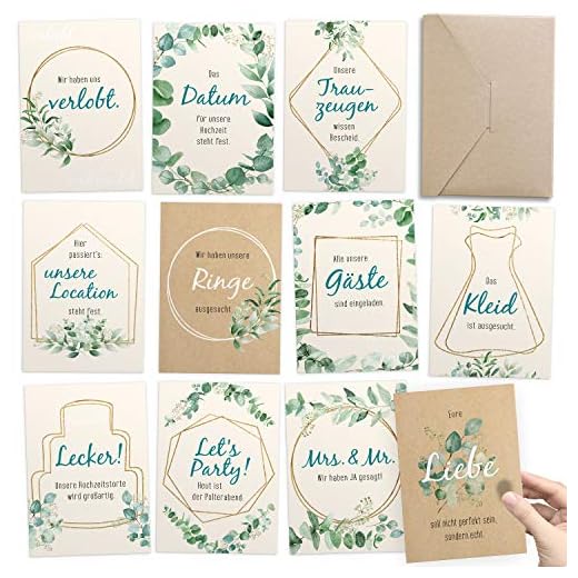 Geschenk zur Verlobung | Meilensteinkarten von Verlobung | bis zur Hochzeit