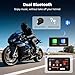 Motorcycle Carplay w 2K Dash Cam Waterproof Apple Carplay & Android Auto Screen 5.5