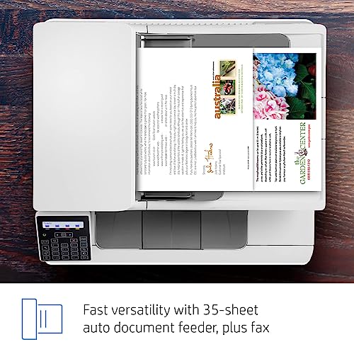 Hp Color Laserjet Pro M183Fw Wireless All-In-One Laser Printer, White - Print Scan Copy Fax - 16 Ppm, 600 X 600 Dpi, Voice-Activated, Auto Duplex Printing, 35-Page Adf, Ethernet #TOP5