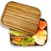 Produktbild VESTRA HOME | Lunchbox aus Edelstahl mit Bambusdeckel | 1.200 ml | Ideal zur Schule, für die Arbeit und zum Reisen | 100% Plastikfrei | mit Variabler Trennung